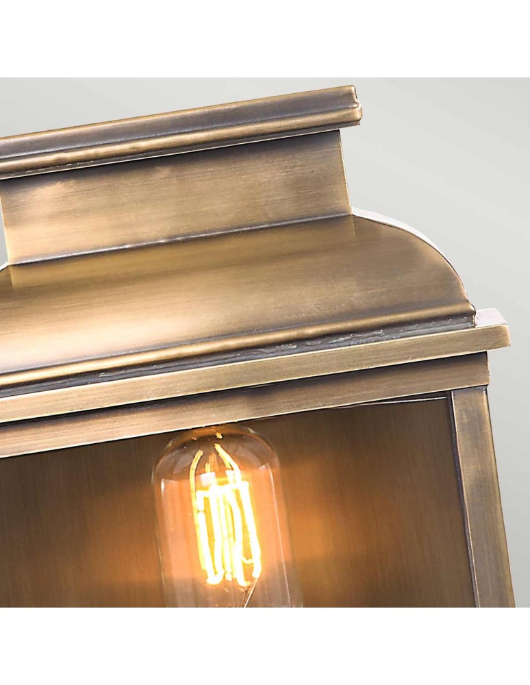 Outdoor wall lamps - Elstead Lighting Old Bailey wall lantern - 1 light source IP44 OLD-BAILEY-BR - product kolory-swiatla.pl 2