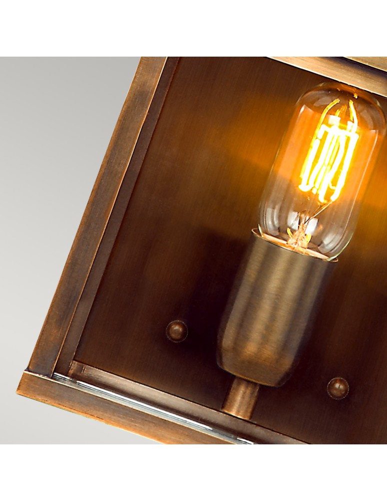 Outdoor wall lamps - Elstead Lighting Old Bailey wall lantern - 1 light source IP44 OLD-BAILEY-BR - product kolory-swiatla.pl 3