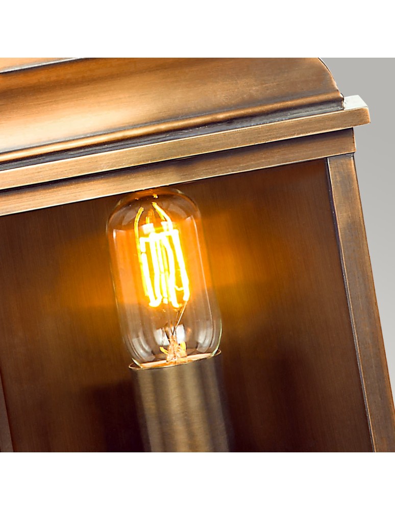 Elstead Lighting Latarnia naścienna Old Bailey - 1 źródło światła IP44 OLD-BAILEY-BR