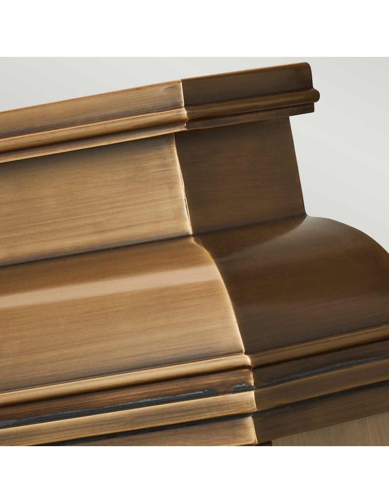 Elstead Lighting Duża latarnia naścienna Old Bailey - 2 źródła światła IP44 OLD-BAILEY-L-BR