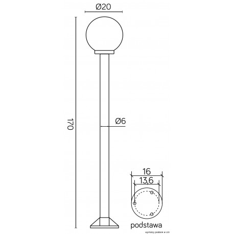SU-MA Balls/Elipses 60 K 5002/1/K 200 (170cm) Standing
