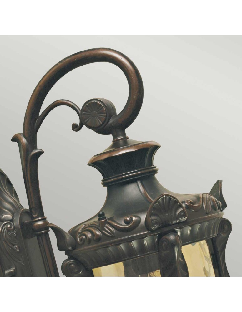 Elstead Lighting Średnia latarnia naścienna Philadelphia - 1 źródło światła IP44 PH2-M-OB