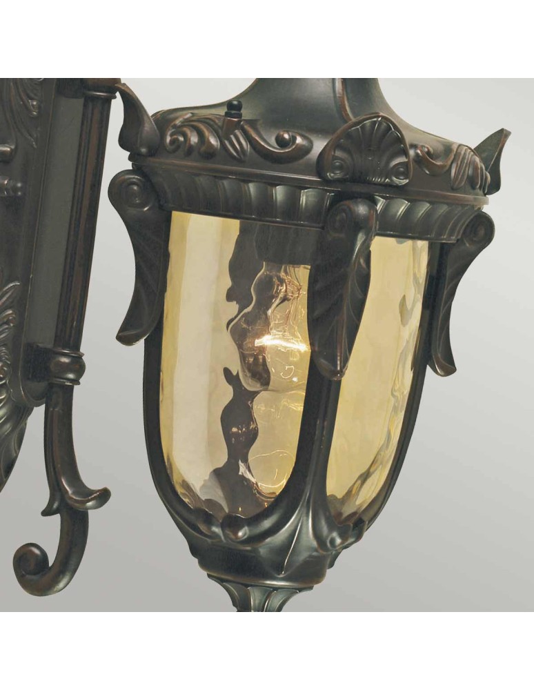 Elstead Lighting Średnia latarnia naścienna Philadelphia - 1 źródło światła IP44 PH2-M-OB