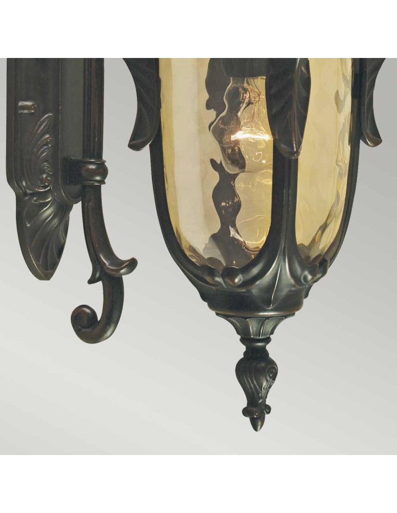 Elstead Lighting Średnia latarnia naścienna Philadelphia - 1 źródło światła IP44 PH2-M-OB