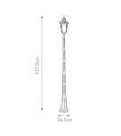 Outdoor lanterns - Elstead Lighting Philadelphia large standing lantern - 3 light source IP44 PH5-L-OB - product 5