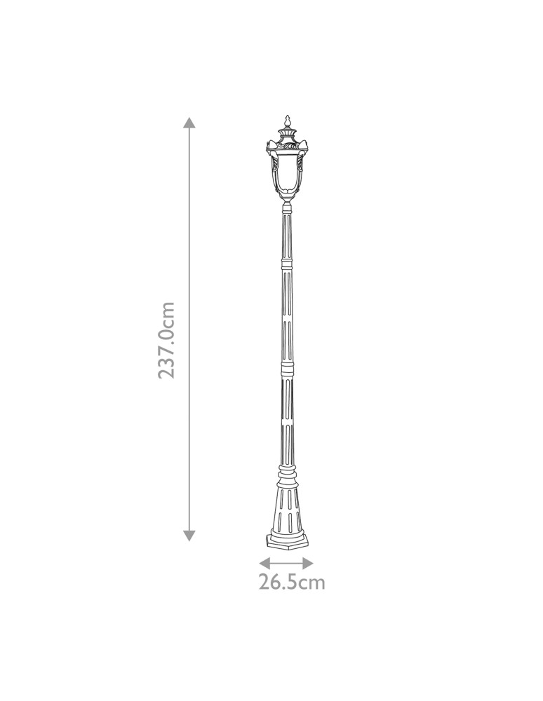 Outdoor lanterns - Elstead Lighting Philadelphia large standing lantern - 3 light source IP44 PH5-L-OB - product kolory-swiatla.pl 5