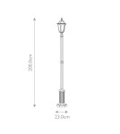 Outdoor lanterns - Elstead Lighting Parish standing lantern - 1 light source IP44 PR6-BLACK - product 5