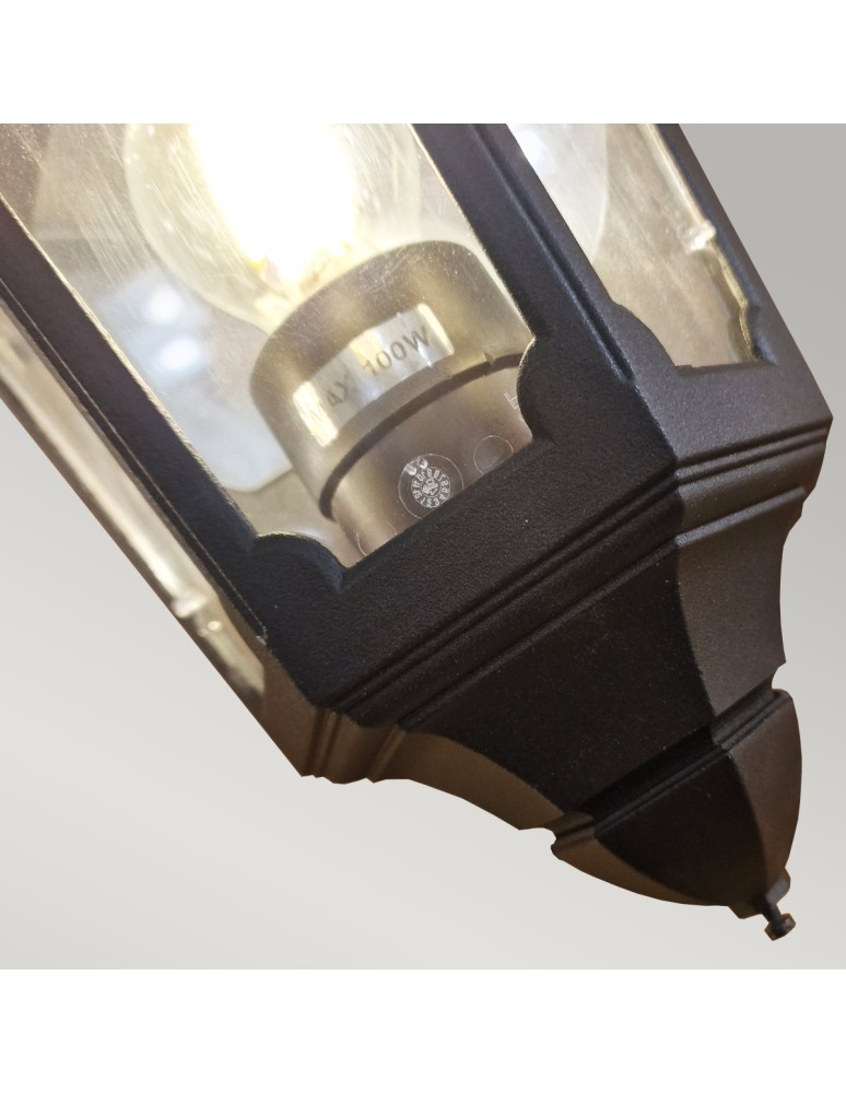 Elstead Lighting Latarnia naścienna Parish - 1 źródło światła IP44 PR7-BLACK