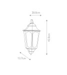 Outdoor wall lamps - Elstead Lighting Parish wall lantern - 1 light source IP44 PR7-BLACK - product 5