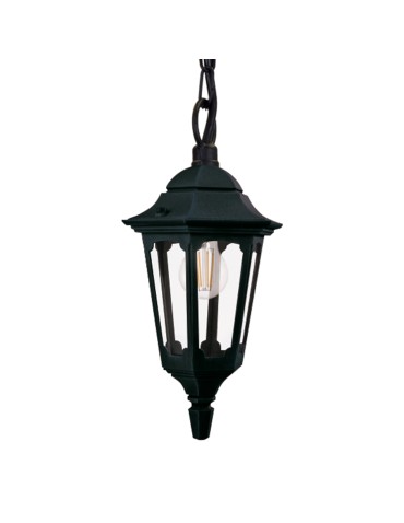Elstead Lighting Parish pendant lantern - 1 light source IP44 PR9-BLACK
