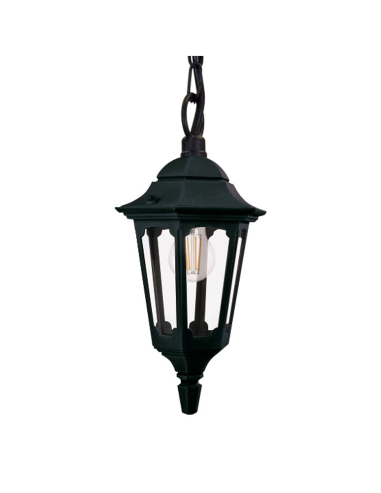 Outdoor pendant lamps - Elstead Lighting Parish pendant lantern - 1 light source IP44 PR9-BLACK - product kolory-swiatla.pl 1