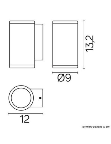 SU-MA ADELA MIDI 1xGU10 Kinkiet IP54 M1456 DG - produkt 2