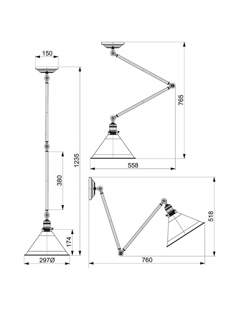Elstead Lighting Kinkiet / Lampa wisząca Provence - 1 źródło światła - Stary brąz PV-GWP-OB