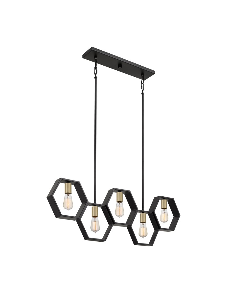 Elstead Lighting Lampa wisząca Bismarck - 5 źródeł światła QZ-BISMARCK-ISLE-EK