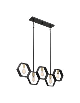 Elstead Lighting Lampa wisząca Bismarck - 5 źródeł światła QZ-BISMARCK-ISLE-EK