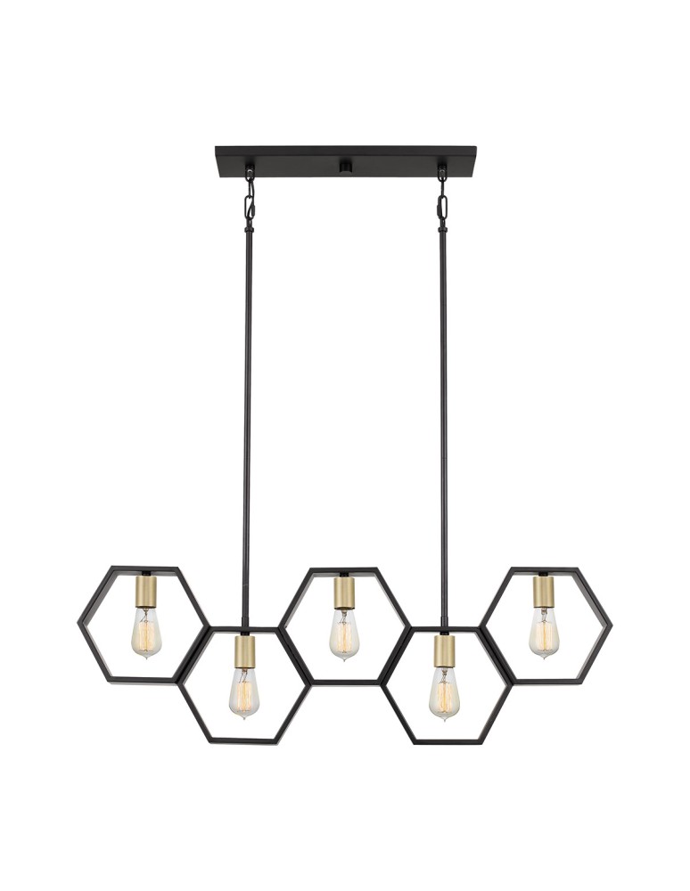 Pendant lamps - Elstead Lighting Bismarck pendant lamp - 5 light sources QZ-BISMARCK-ISLE-EK - product kolory-swiatla.pl 4