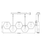 Elstead Lighting Lampa wisząca Bismarck - 5 źródeł światła QZ-BISMARCK-ISLE-EK