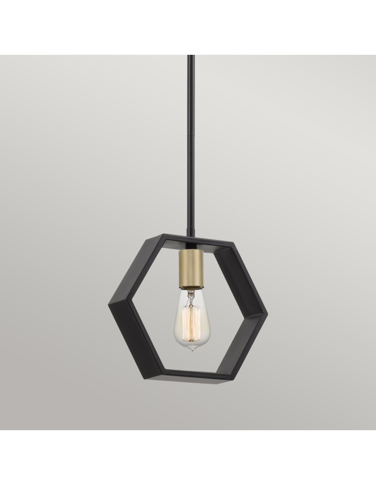 Pendant lamps - Elstead Lighting Bismarck small pendant lamp - 1 light source QZ-BISMARCK-MP-EK - product kolory-swiatla.pl 3