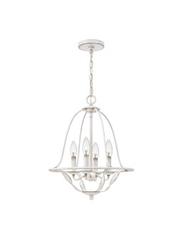 Elstead Lighting Lampa wisząca Bradbury - 4 źródła światła - Antyczna biel QZ-BRADBURY-4P-AWH