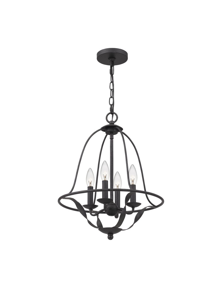 Pendant lamps - Elstead Lighting Bradbury pendant lamp - 4 light sources - Ash QZ-BRADBURY-4P-GK. - product kolory-swiatla.pl 4