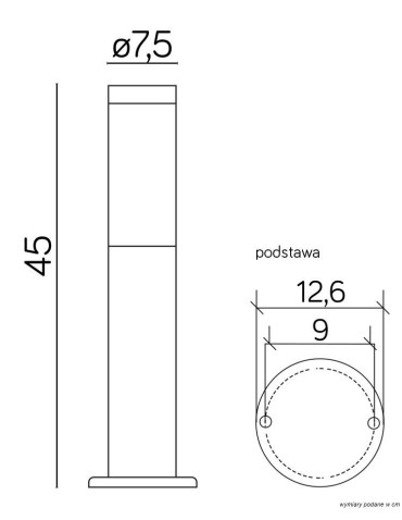 SU-MA Inox ST 022-450 45 cm Standing - product 2