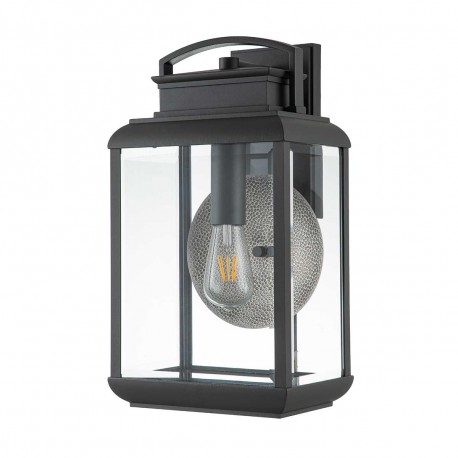 Elstead Lighting Duża latarnia naścienna Byron - 1 źródło światła - Grafitowe IP44 QZ-BYRON-L-GR