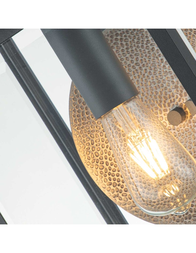 Outdoor wall lamps - Elstead Lighting Large Byron wall lantern - 1 light source - Graphite IP44 QZ-BYRON-L-GR - product kolory-swiatla.pl 4