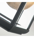 Outdoor wall lamps - Elstead Lighting Large Byron wall lantern - 1 light source - Graphite IP44 QZ-BYRON-L-GR - product 5