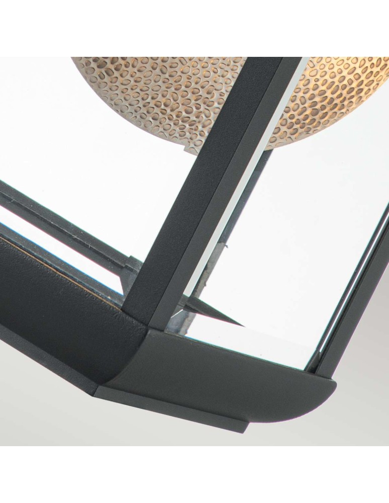 Outdoor wall lamps - Elstead Lighting Large Byron wall lantern - 1 light source - Graphite IP44 QZ-BYRON-L-GR - product kolory-swiatla.pl 5