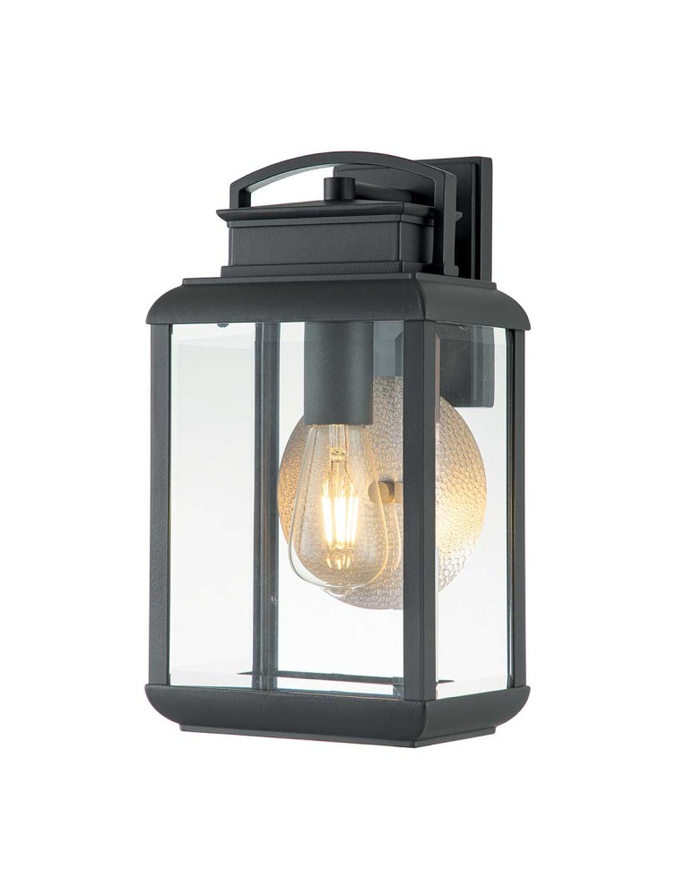 Outdoor wall lamps - Elstead Lighting Byron medium wall lantern - 1 light source - Graphite IP44 QZ-BYRON-M-GR - product kolory-swiatla.pl 1