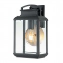 Elstead Lighting Średnia latarnia naścienna Byron - 1 źródło światła - Grafitowe IP44 QZ-BYRON-M-GR