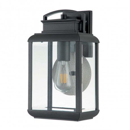 Elstead Lighting Średnia latarnia naścienna Byron - 1 źródło światła - Grafitowe IP44 QZ-BYRON-M-GR