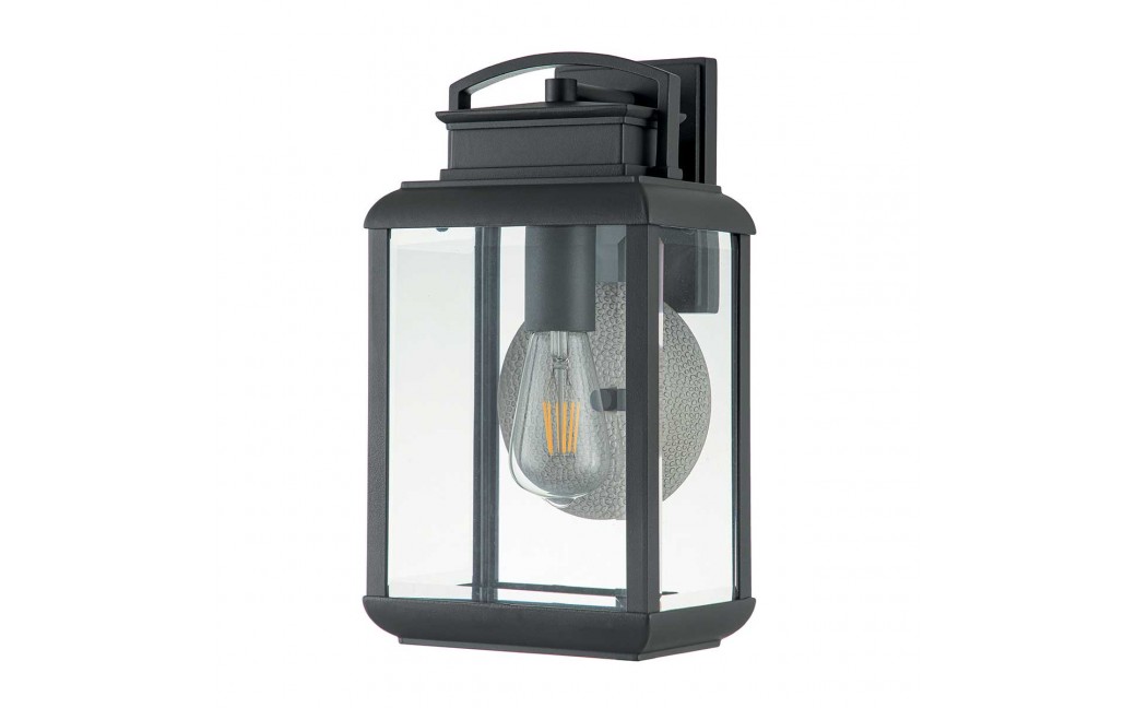 Elstead Lighting Średnia latarnia naścienna Byron - 1 źródło światła - Grafitowe IP44 QZ-BYRON-M-GR