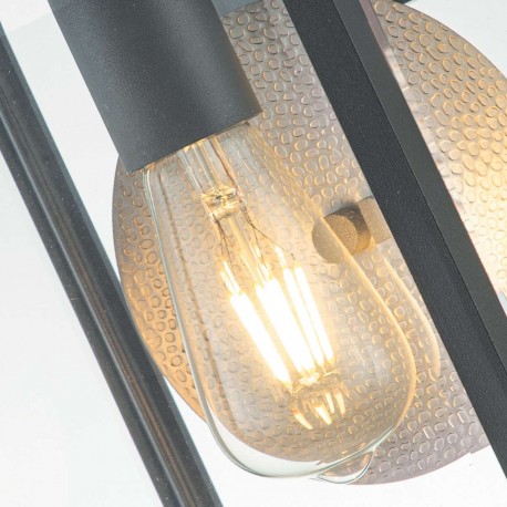Elstead Lighting Średnia latarnia naścienna Byron - 1 źródło światła - Grafitowe IP44 QZ-BYRON-M-GR