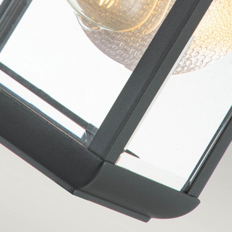 Elstead Lighting Średnia latarnia naścienna Byron - 1 źródło światła - Grafitowe IP44 QZ-BYRON-M-GR
