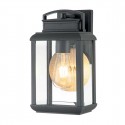 Elstead Lighting Mała latarnia naścienna Byron - 1 źródło światła - Grafitowe IP44 QZ-BYRON-S-GR
