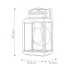 Elstead Lighting Mała latarnia naścienna Byron - 1 źródło światła - Grafitowe IP44 QZ-BYRON-S-GR