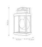 Outdoor wall lamps - Elstead Lighting Small wall lantern Byron - 1 light source - Graphite IP44 QZ-BYRON-S-GR - product 6