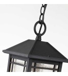 Outdoor pendant lamps - Elstead Lighting Cedar Point medium pendant lantern - 1 light source IP44 QZ-CEDAR-POINT8-M-BK - product 2