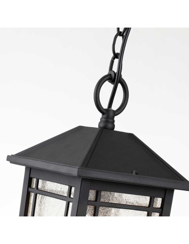 Elstead Lighting Średnia latarnia wisząca Cedar Point - 1 źródło światła IP44 QZ-CEDAR-POINT8-M-BK - produkt 2