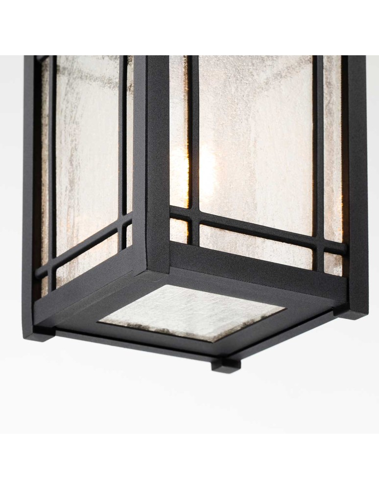 Outdoor pendant lamps - Elstead Lighting Cedar Point medium pendant lantern - 1 light source IP44 QZ-CEDAR-POINT8-M-BK - product kolory-swiatla.pl 4