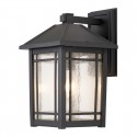 Elstead Lighting Duża latarnia naścienna Cedar Point - 1 źródło światła IP44 QZ-CEDAR-POINT-L-BK