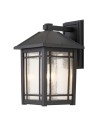 Elstead Lighting Duża latarnia naścienna Cedar Point - 1 źródło światła IP44 QZ-CEDAR-POINT-L-BK