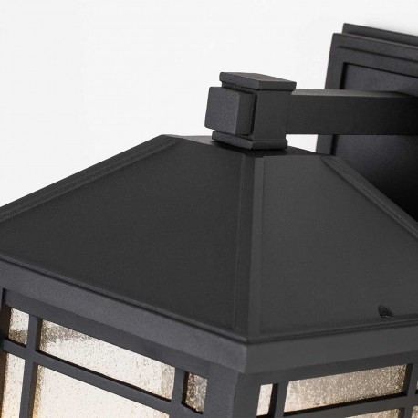 Elstead Lighting Duża latarnia naścienna Cedar Point - 1 źródło światła IP44 QZ-CEDAR-POINT-L-BK