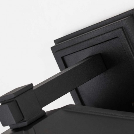 Elstead Lighting Duża latarnia naścienna Cedar Point - 1 źródło światła IP44 QZ-CEDAR-POINT-L-BK