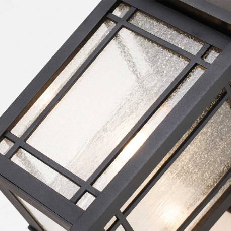 Elstead Lighting Duża latarnia naścienna Cedar Point - 1 źródło światła IP44 QZ-CEDAR-POINT-L-BK