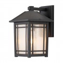 Elstead Lighting Średnia latarnia naścienna Cedar Point - 1 źródło światła IP44 QZ-CEDAR-POINT-M-BK
