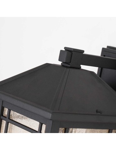 Elstead Lighting Średnia latarnia naścienna Cedar Point - 1 źródło światła IP44 QZ-CEDAR-POINT-M-BK - produkt 2