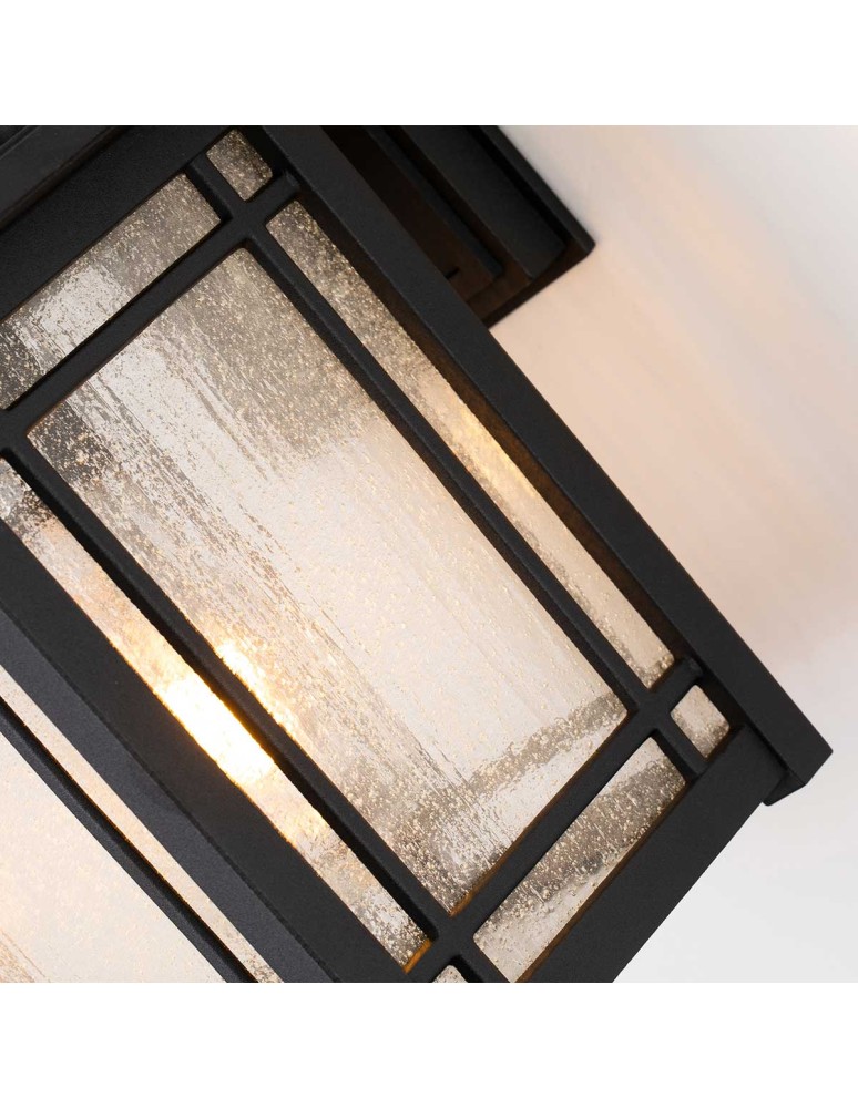 Outdoor wall lamps - Elstead Lighting Cedar Point medium wall lantern - 1 light source IP44 QZ-CEDAR-POINT-M-BK - product kolory-swiatla.pl 3