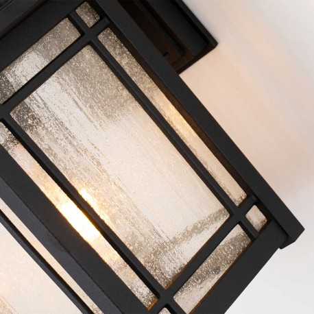 Elstead Lighting Średnia latarnia naścienna Cedar Point - 1 źródło światła IP44 QZ-CEDAR-POINT-M-BK